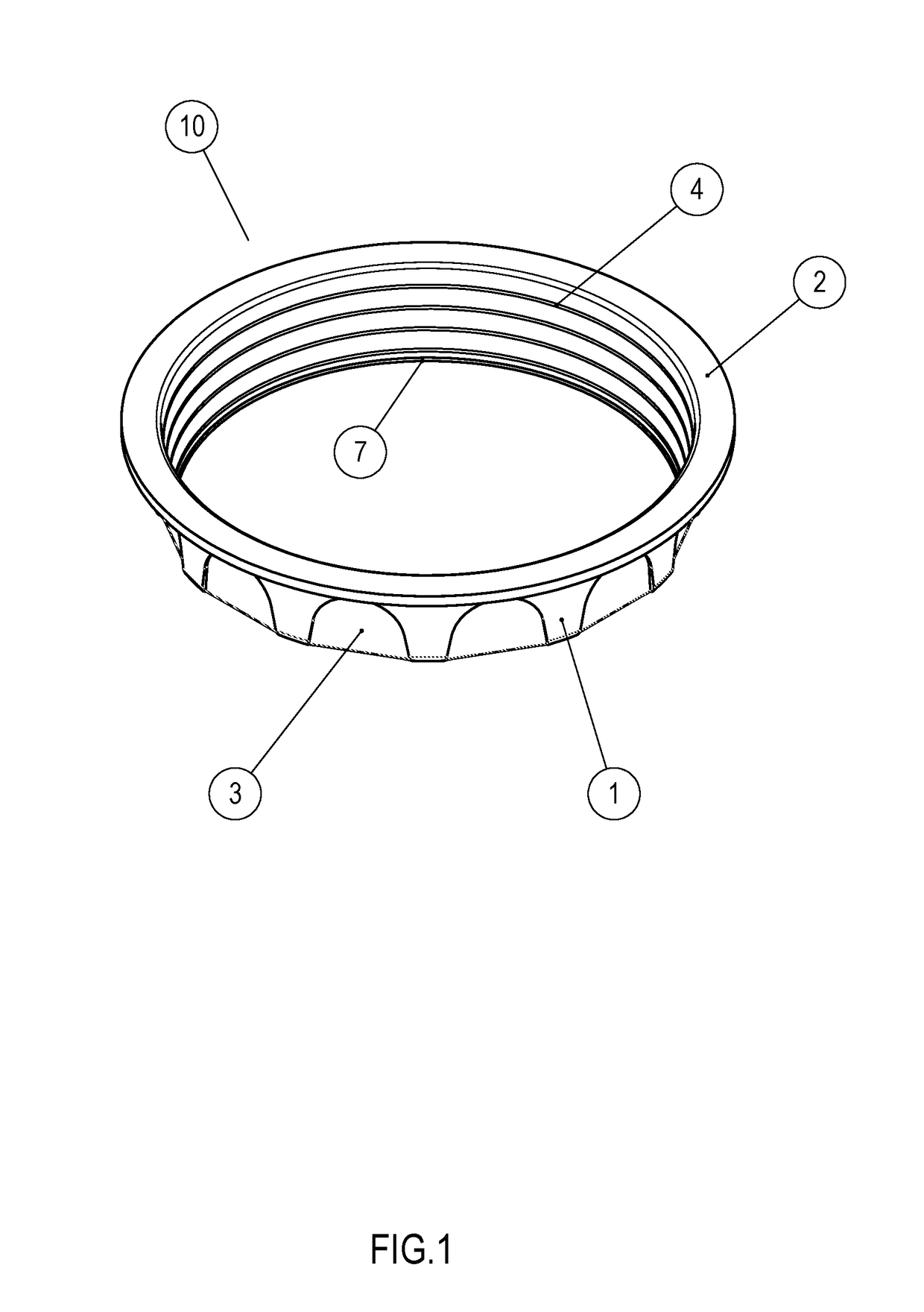Reinforcement ring for capsules for obtaining beverages