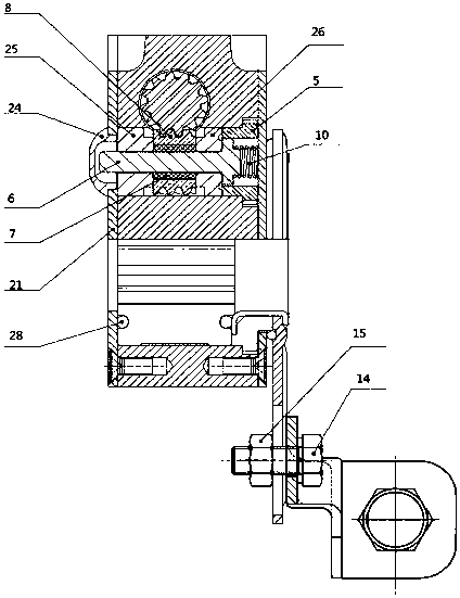 Automobile brake clearance manual and automatic adjusting arm