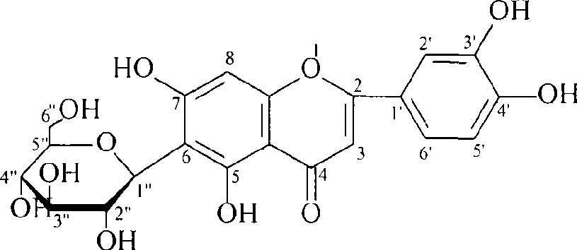 Method for separating and purifying flavonoid glycoside monomer from sensitive plant