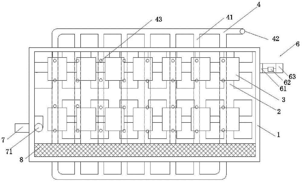 A kind of abalone nursery pond with water level adjustment device