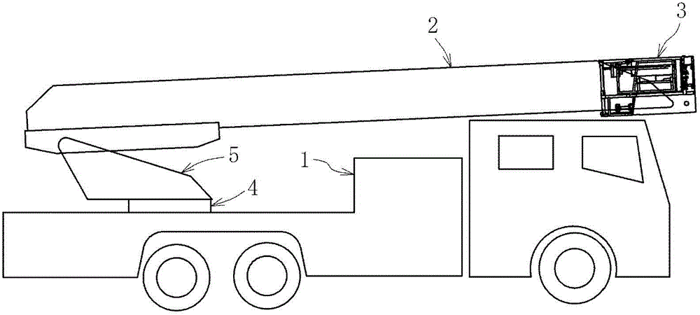 Hanging basket of aerial work vehicle