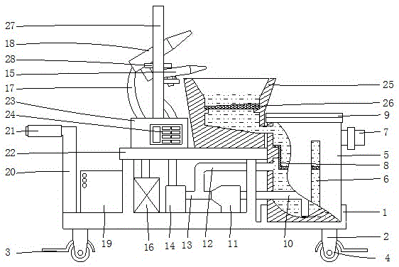 Movable cleaning device for precise mechanical part and with good using effect