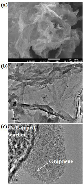 Preparation and Mass Spectrometry Application of a Diheteroatom-doped Graphene/Porous Carbon Composite