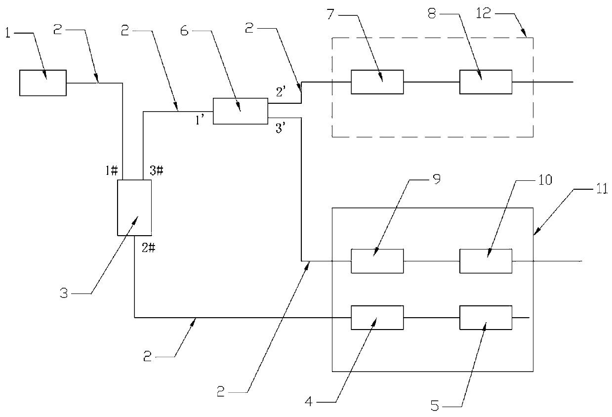 Cascade LPFG self-filtering sensing system