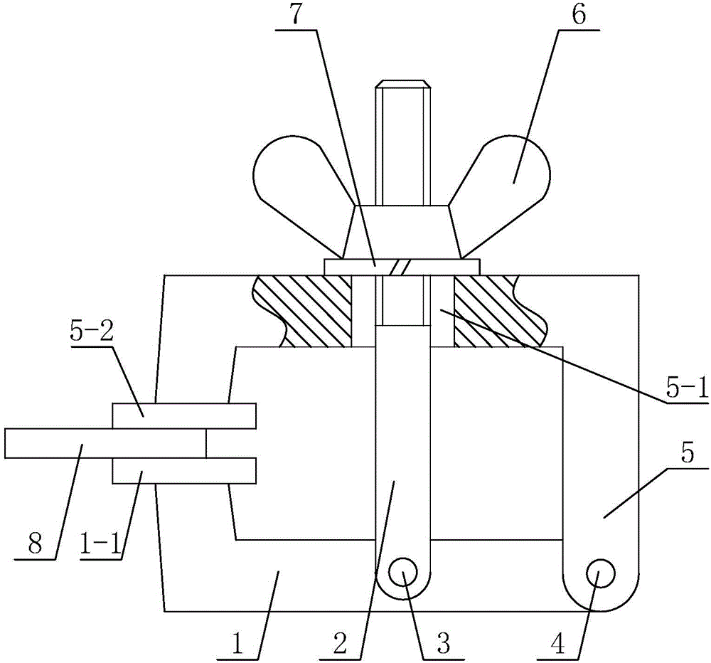 Thread self-locking type manual clamping fixture