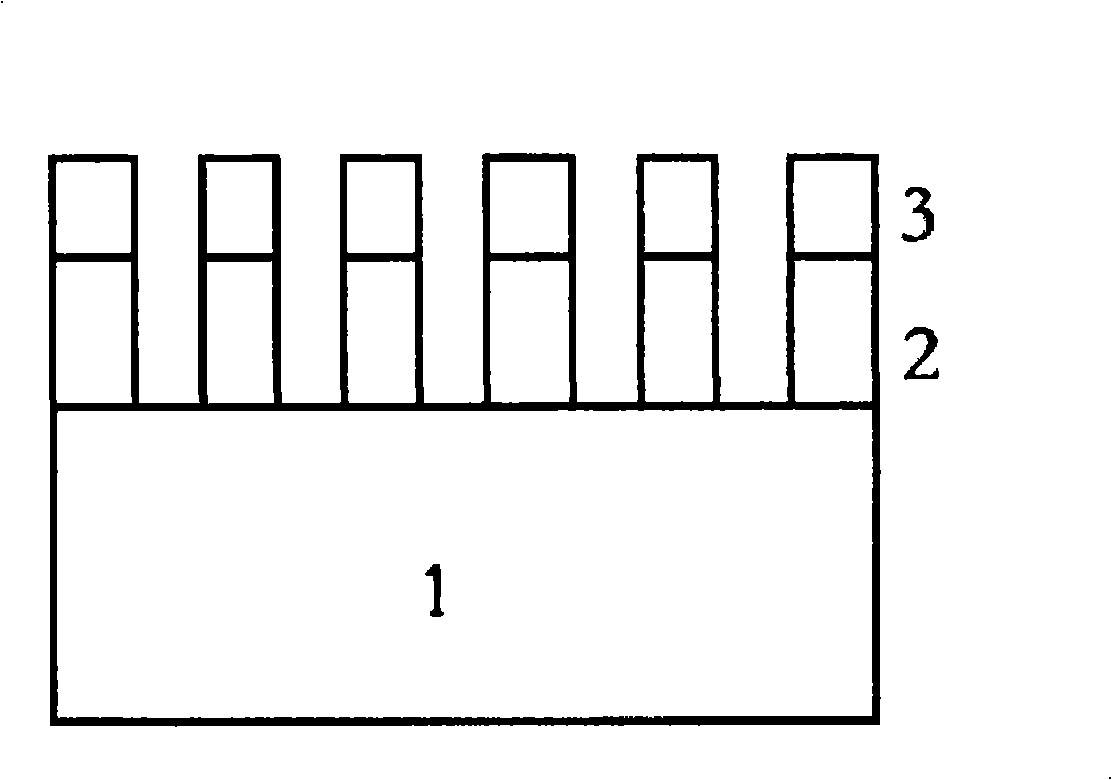 Method for preparing graphical sapphire substrate for nitrifier epitaxial growth