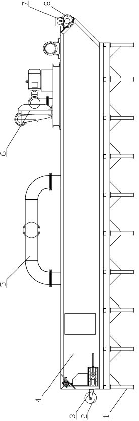 A synchronous pressure roller filter bed device