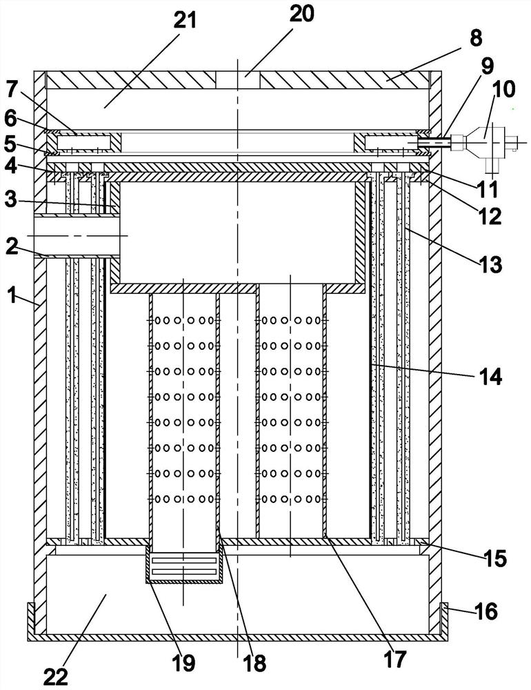 A diesel engine exhaust muffler and particle capture integrated device