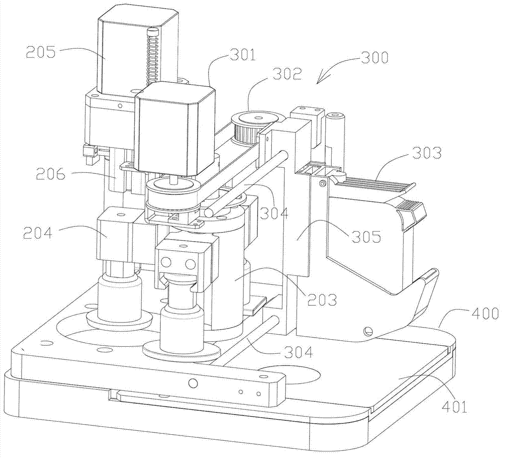 Automatic sealing device with code-spraying and printing mechanism