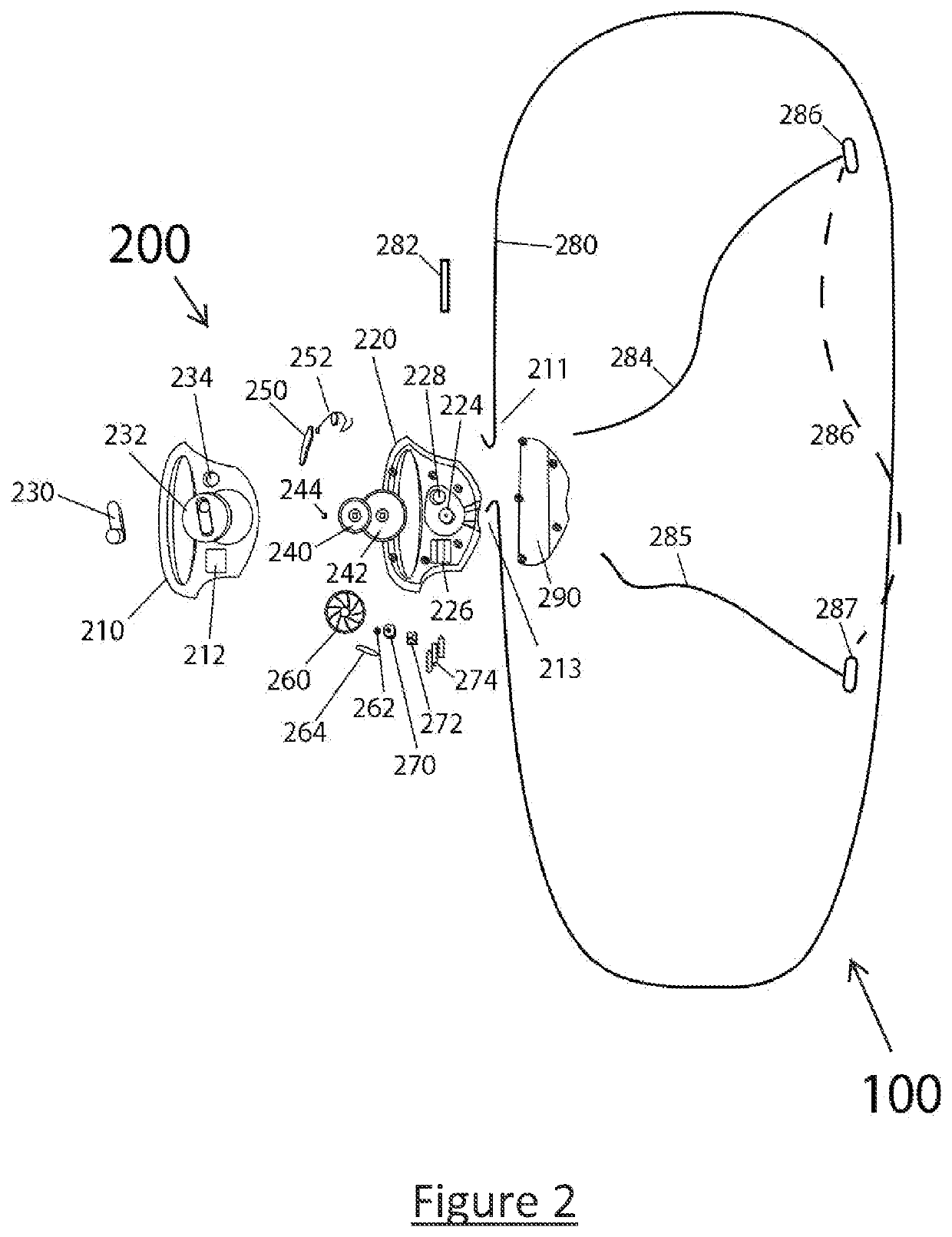 Portable Recreational Device with Safety Folding Apparatus