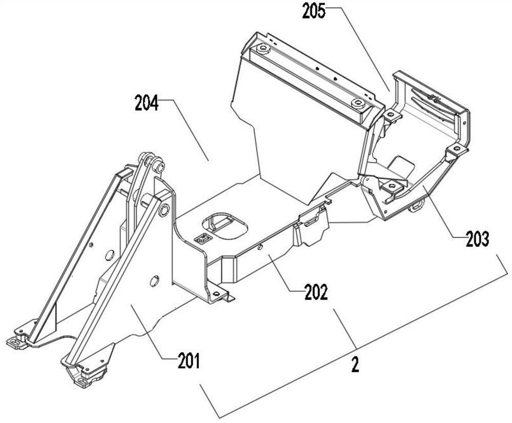 Multifunctional engineering vehicle and accessory assembly reloading method thereof