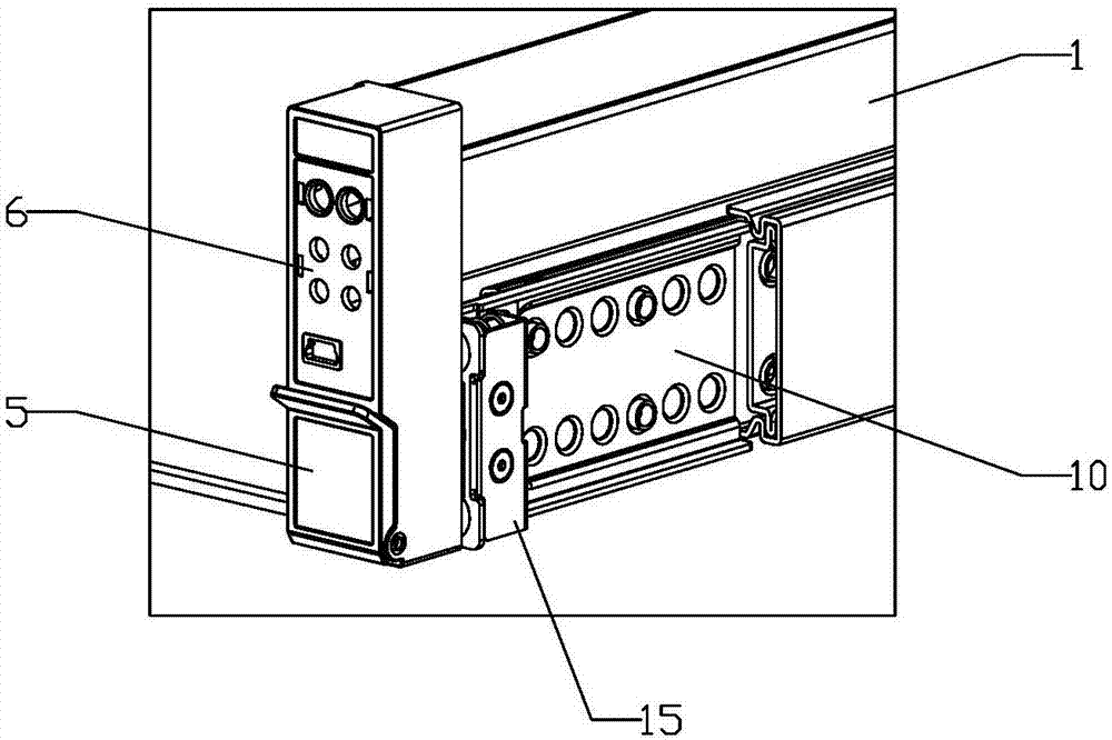 Server slide rail with automatic buckling device