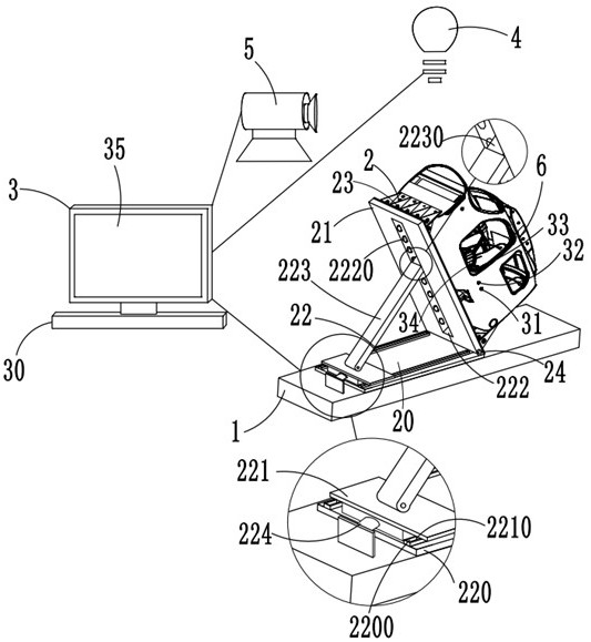 Test system and method for dynamic impact mechanical performance test of light aircraft structure