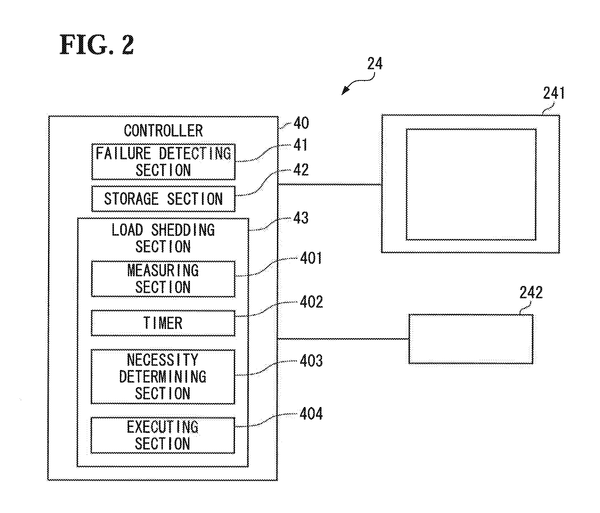 Method of load shedding in aircraft and controller