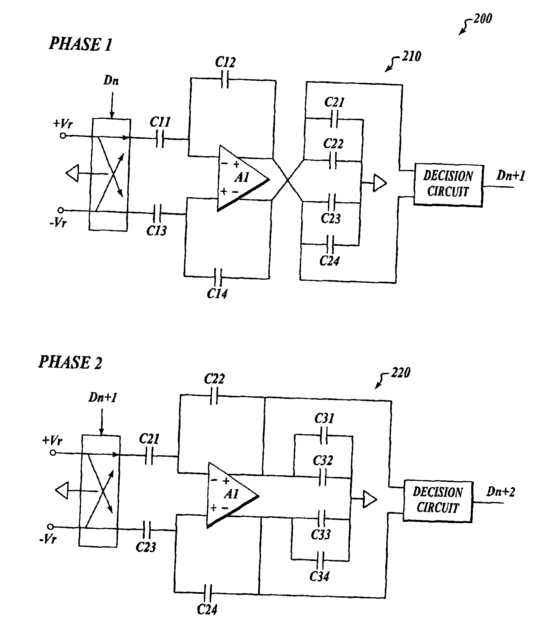 1/f noise, offset-voltage charge injection induced error cancelled op-amp sharing technique