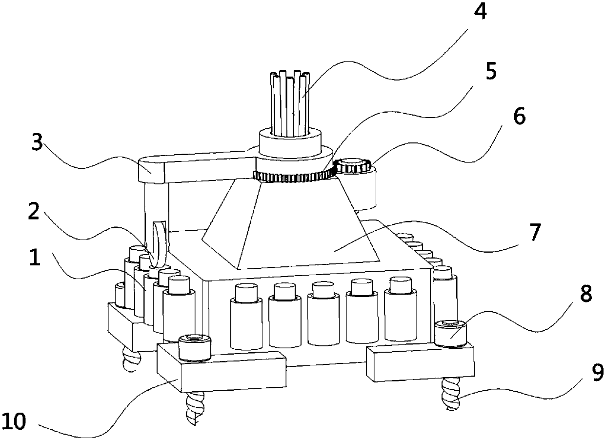 Sampling device and sampling method for survey of water conservancy and reservoir