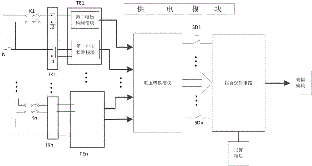 Device for monitoring state of multi-path switch