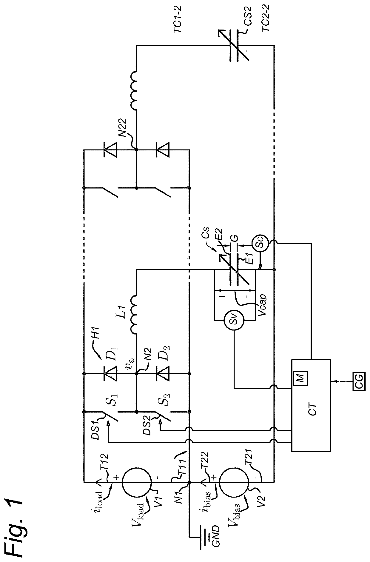 Switch assisted diode-clamped energy harvesting system for variable capacitance transducers