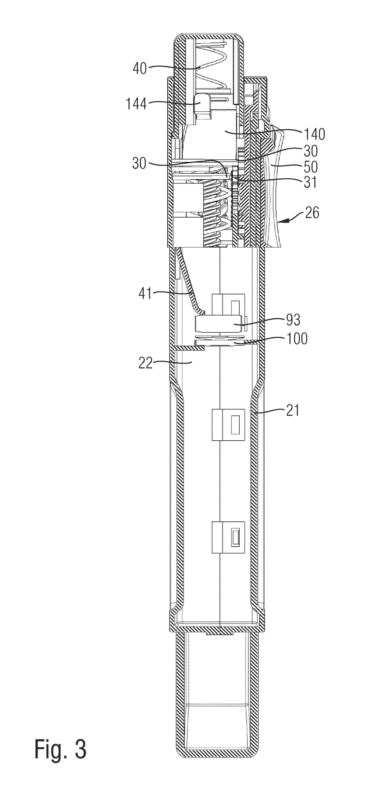 Hand-held drug injection device and dose setting limiter mechanism therefor