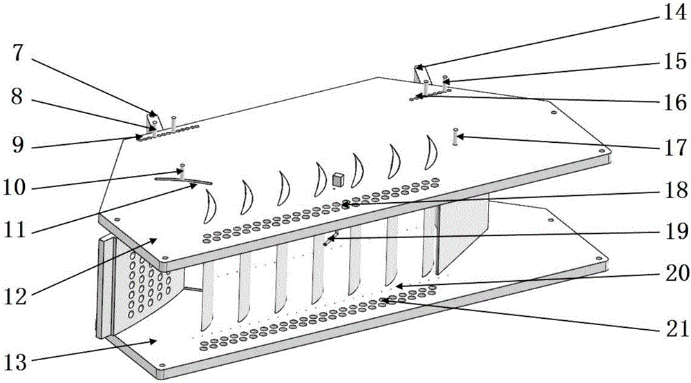 Gas compressor plane cascade experimental system with suction baffle structure