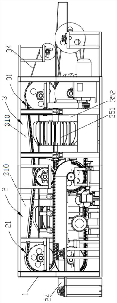 A clamping and conveying mechanism for two-way stripping of ramie
