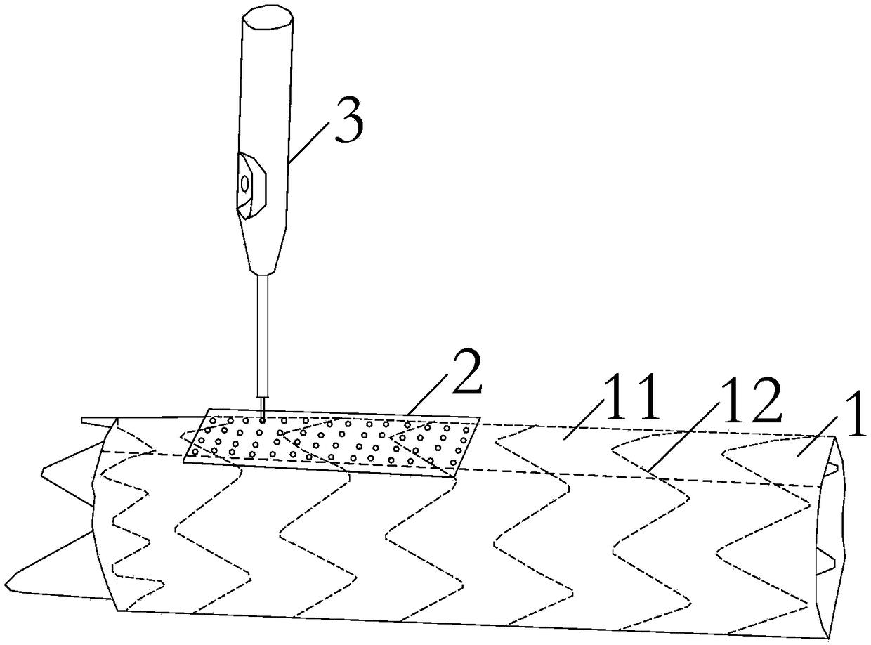Lattice open-window type aortic stent assembly for transplantation operation
