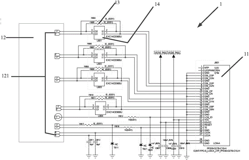 Electrostatic protection structure and terminal