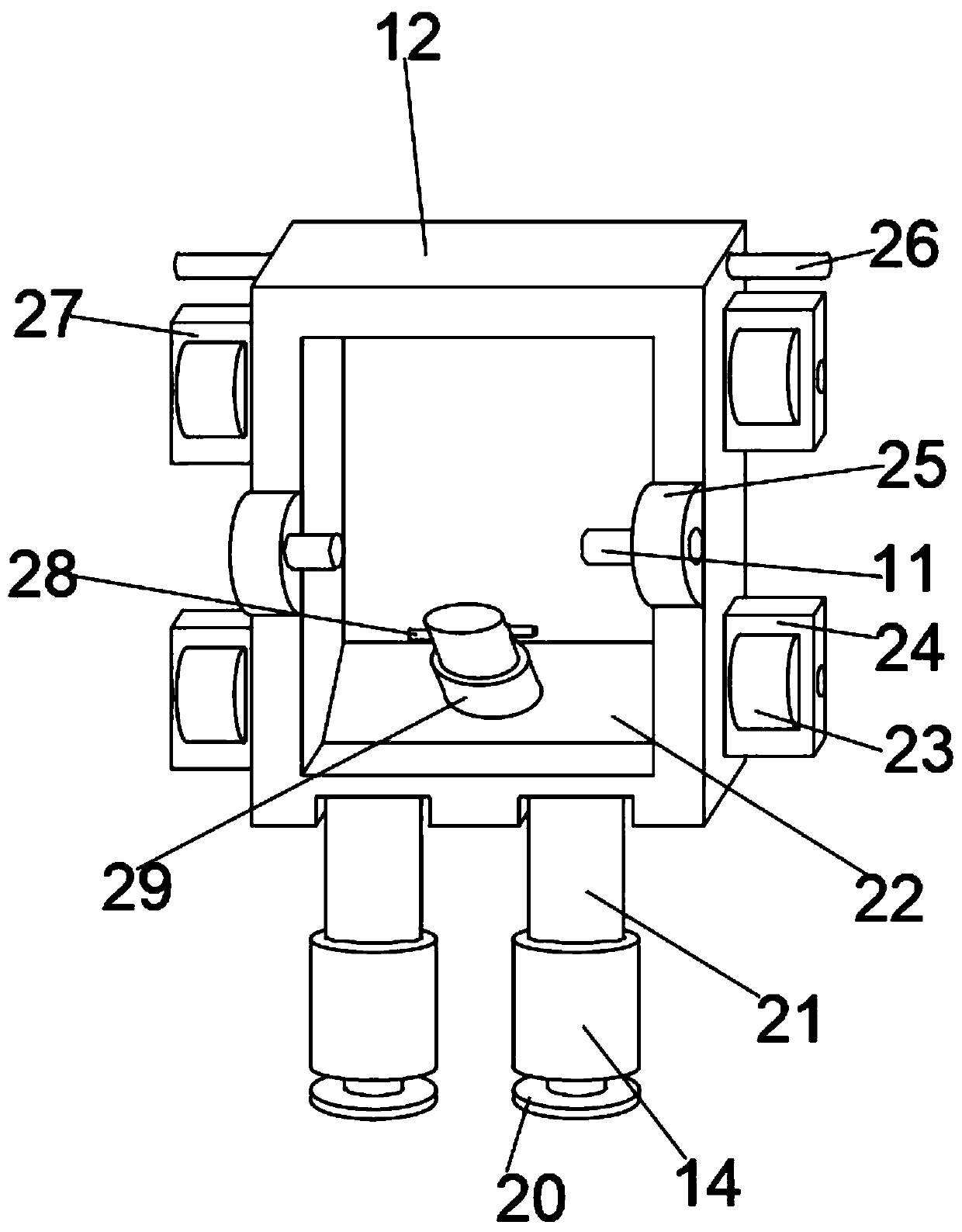 Vehicle blocking device for moving stereoscopic parking equipment and using method thereof