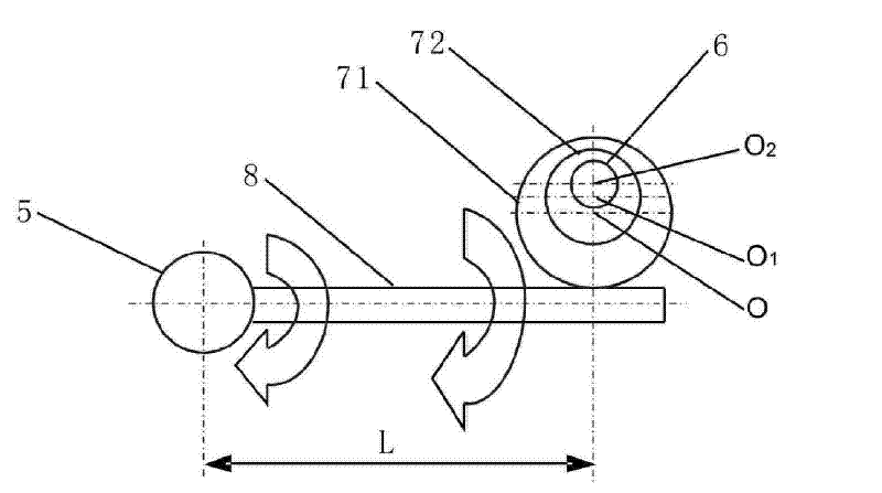 Rotary and stepping torsional-vibration composite-motion mechanism