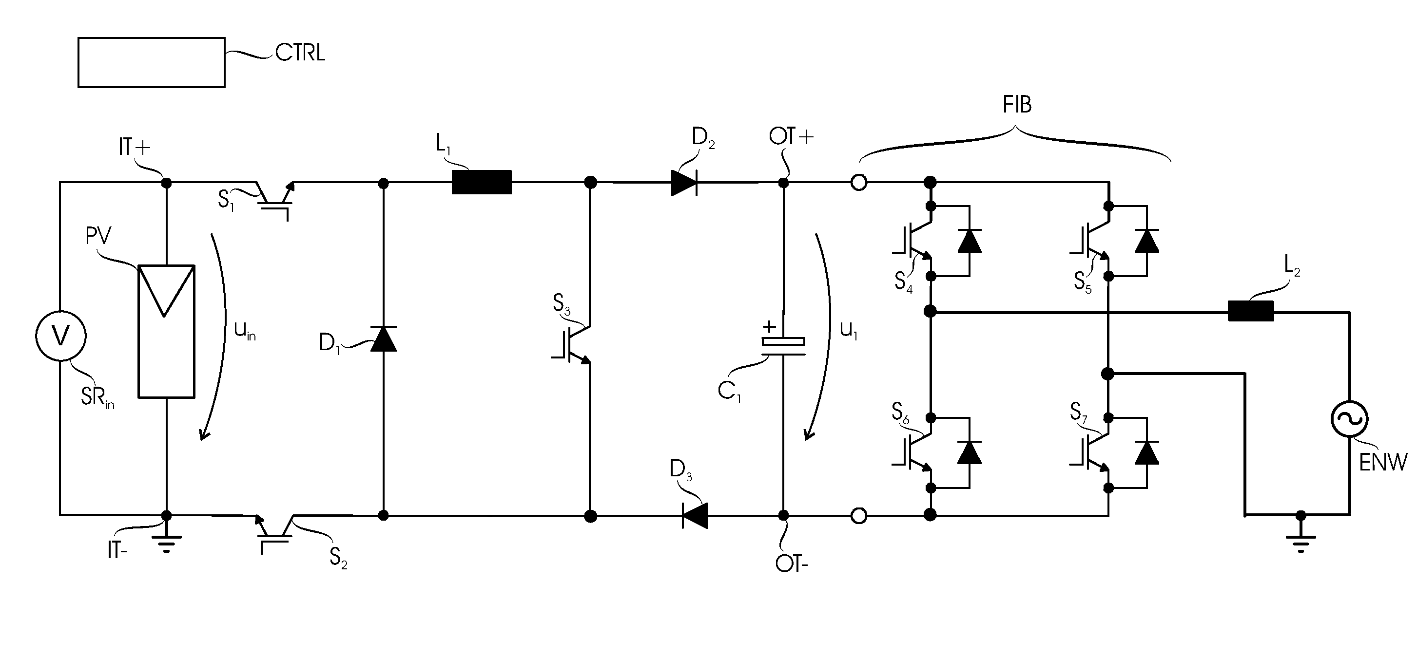 Non-isolated dc-dc converter for solar power plant