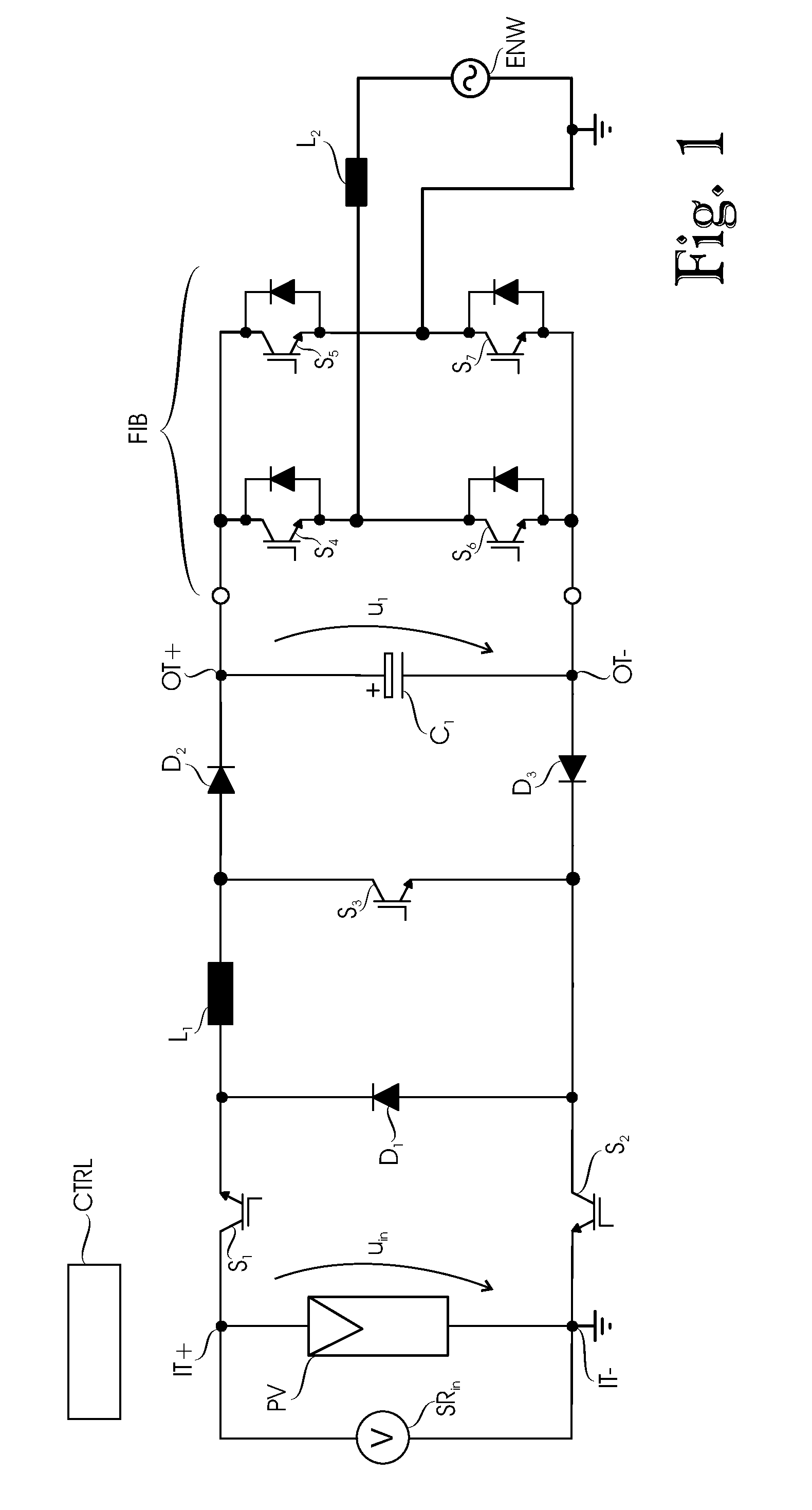 Non-isolated dc-dc converter for solar power plant