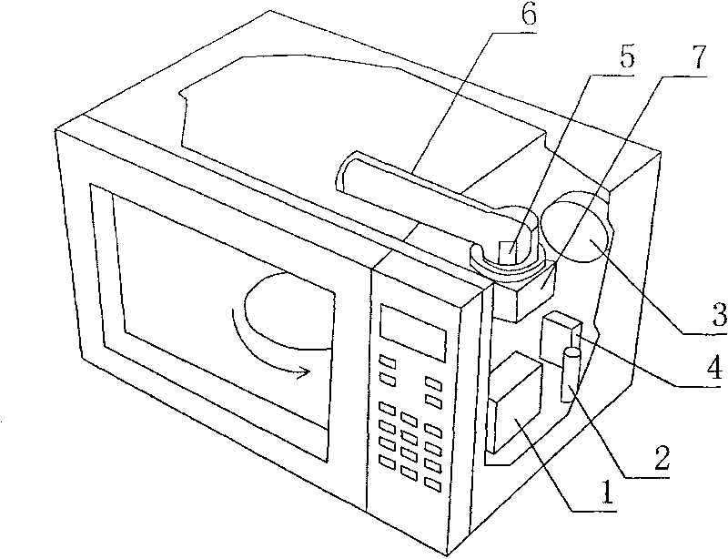 Device and method for reducing noise of microwave oven