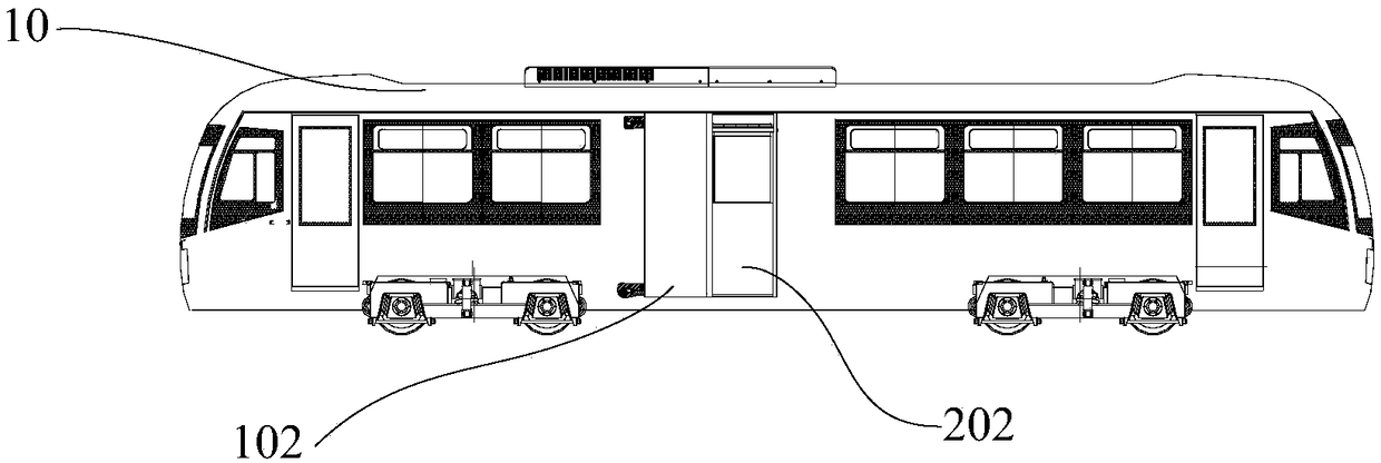 Sliding door device and rack rail vehicle