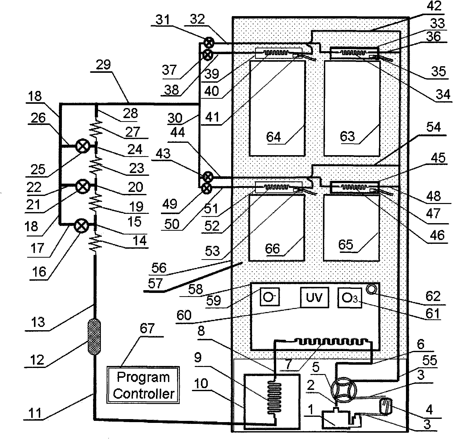 High-efficiency energy-saving multifunctional refrigerating device taking liquid as cold absorbing medium