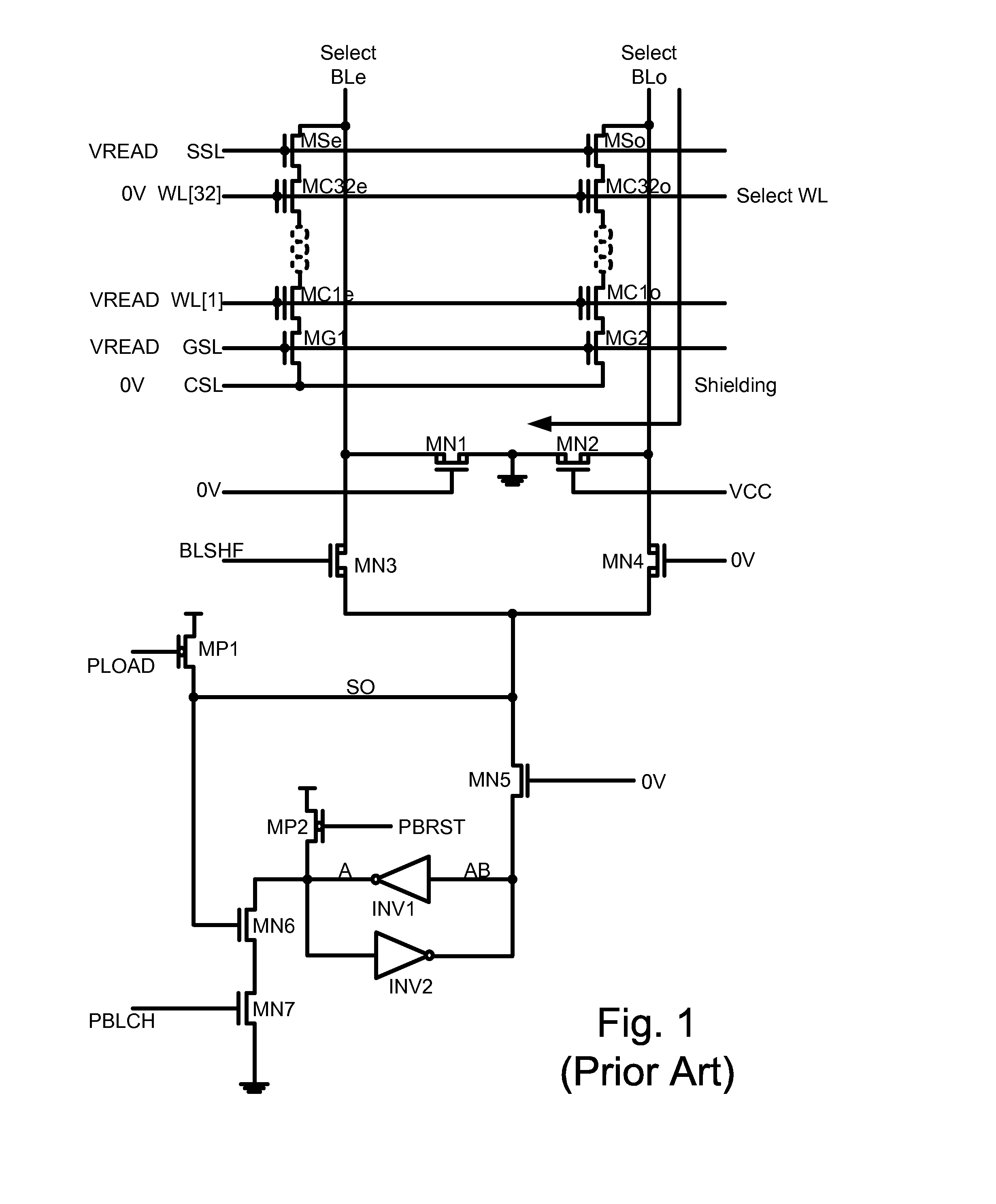 Novel NAND array architecture for multiple simutaneous program and read