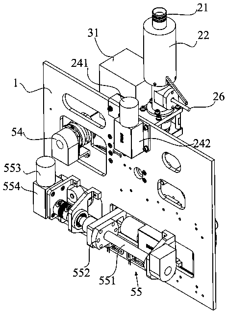 Paper feeding mechanism internally moving type double-station particulate matter monitoring device