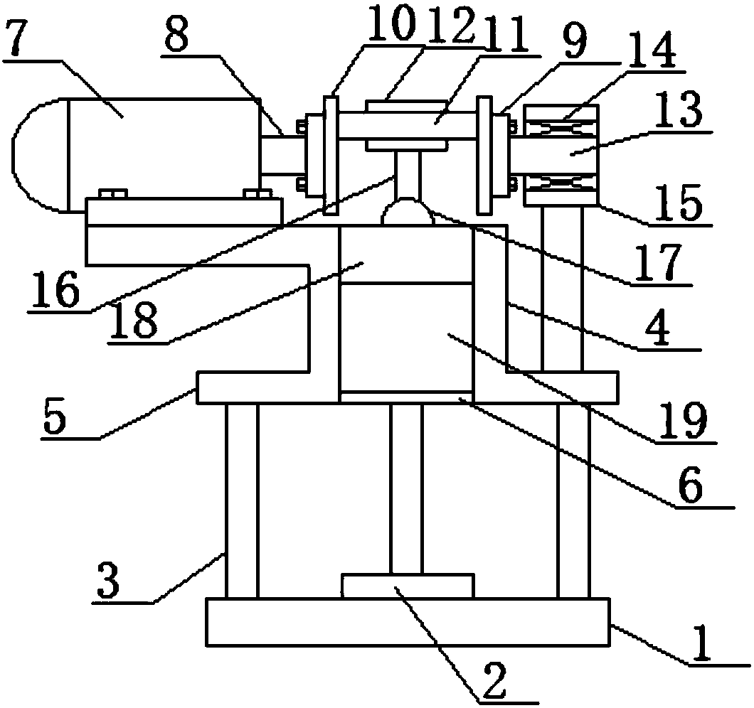 Agricultural mechanical type quick wood splitting machine