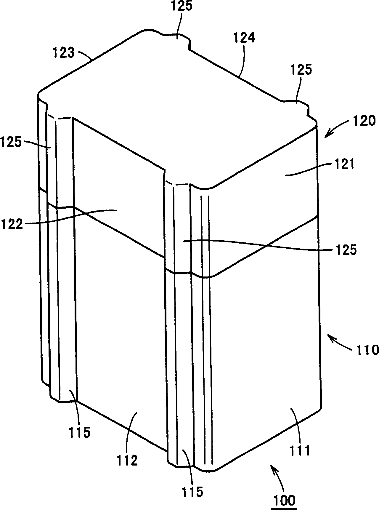 Box used for glass basal plate conveyance