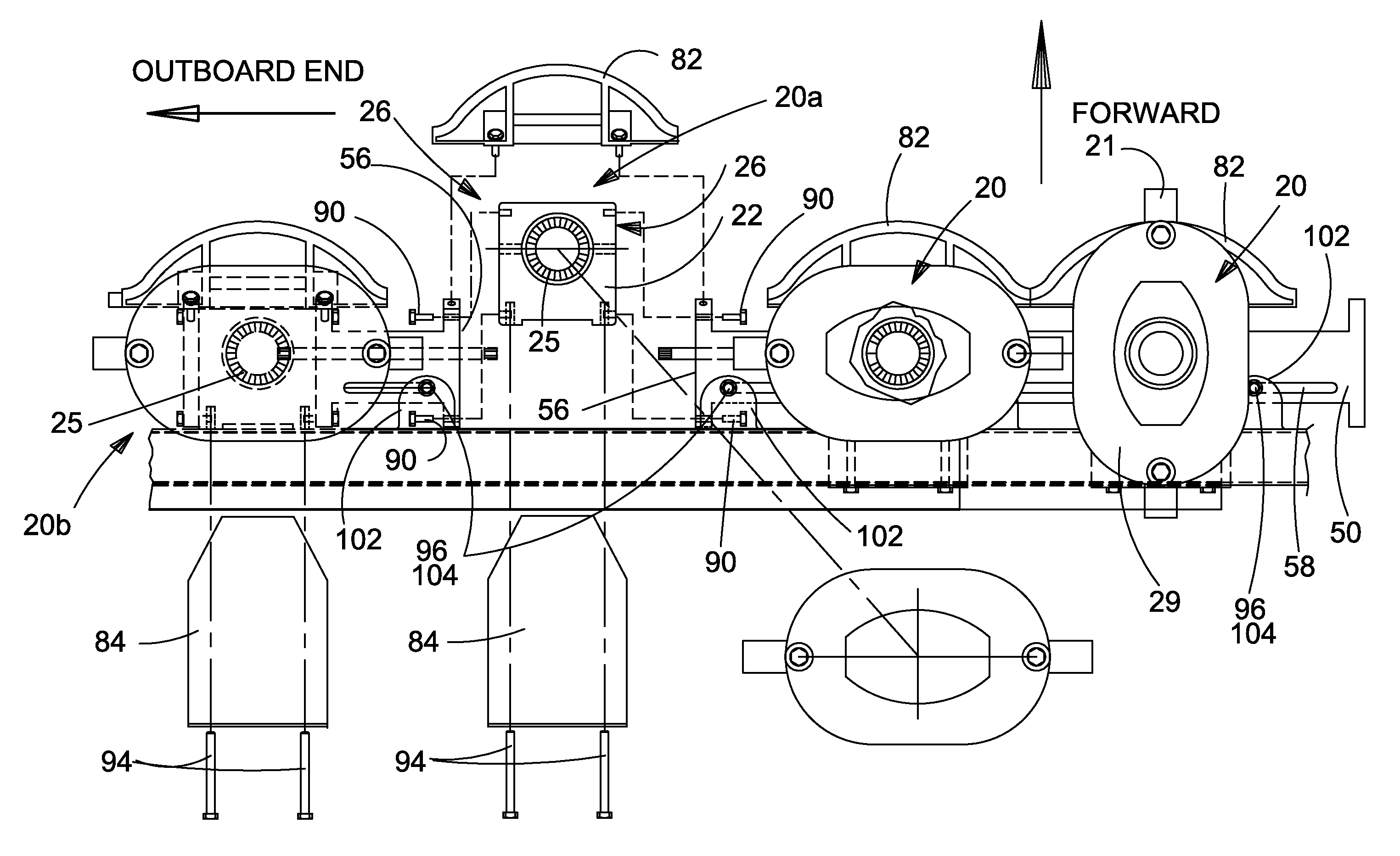 Modular disc cutterbar