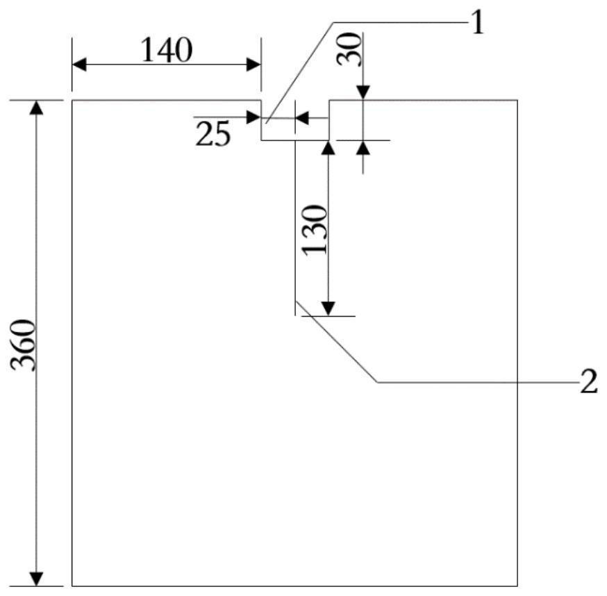 Method for measuring fracture mechanical properties of rock-SCC interface and composite test piece