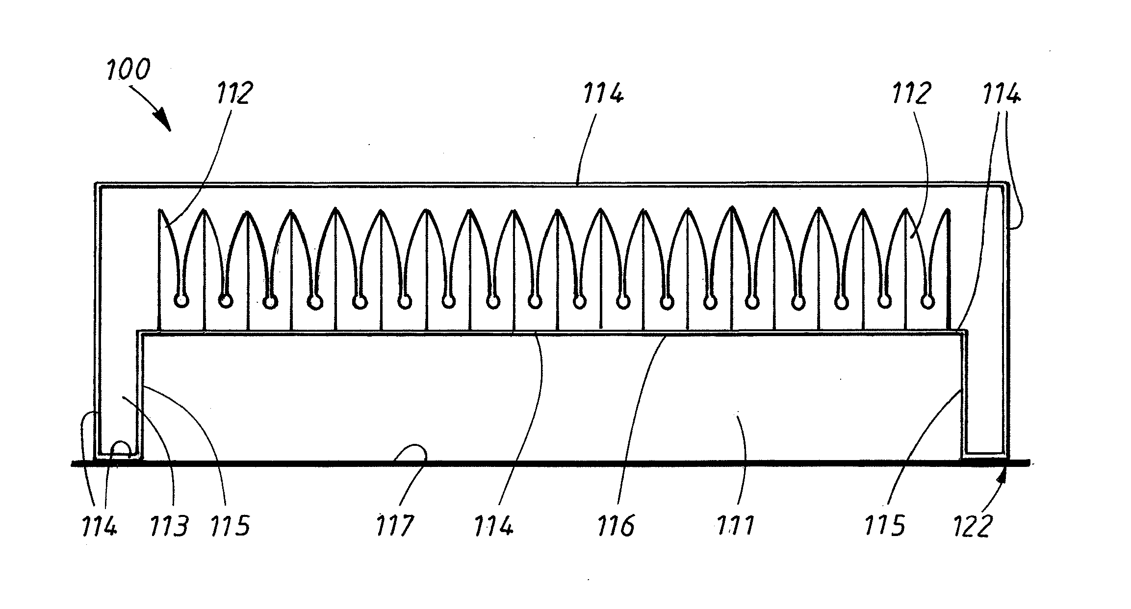 Method and arrangement for a low radar cross section antenna