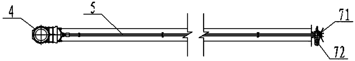 Assembly type reservoir horizontal water inlet layout structure and operation method