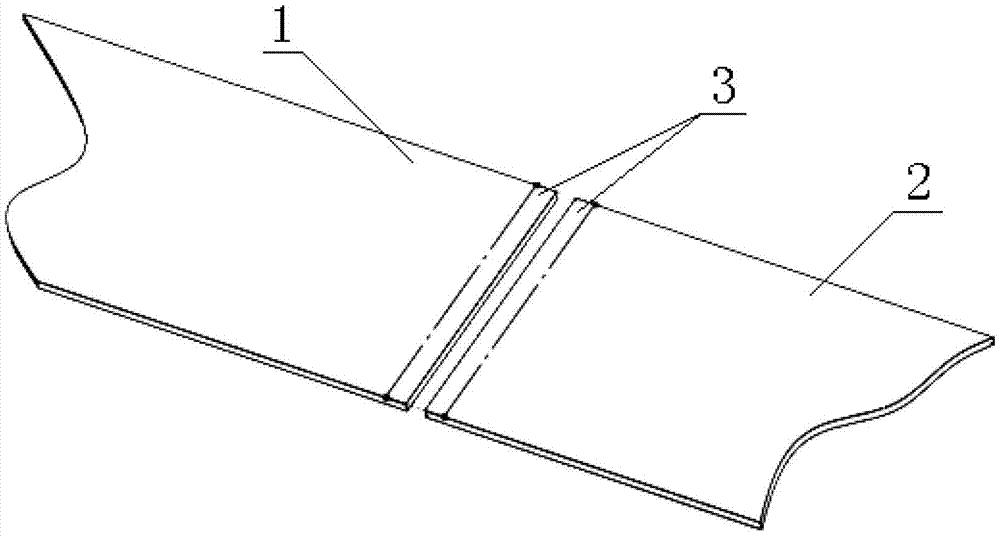 Welding method for use in high-quality steel continuous rolling