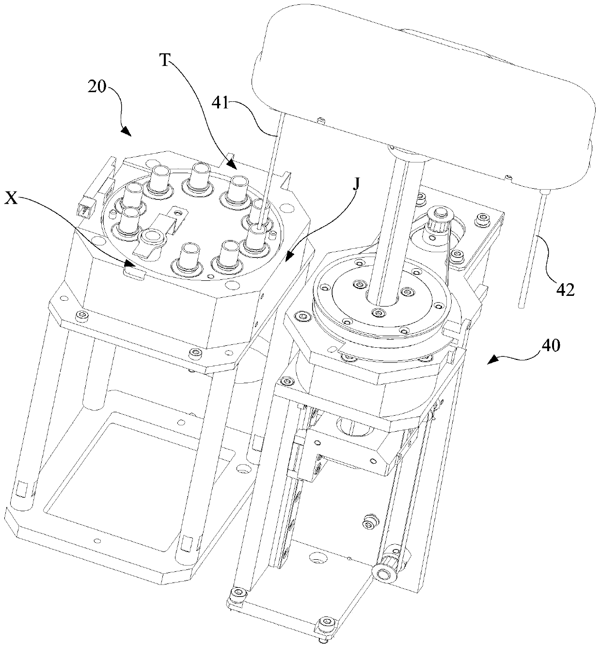 Magnetic separation device, sample analyzer, and flow fluorescence immunoassay analyzer