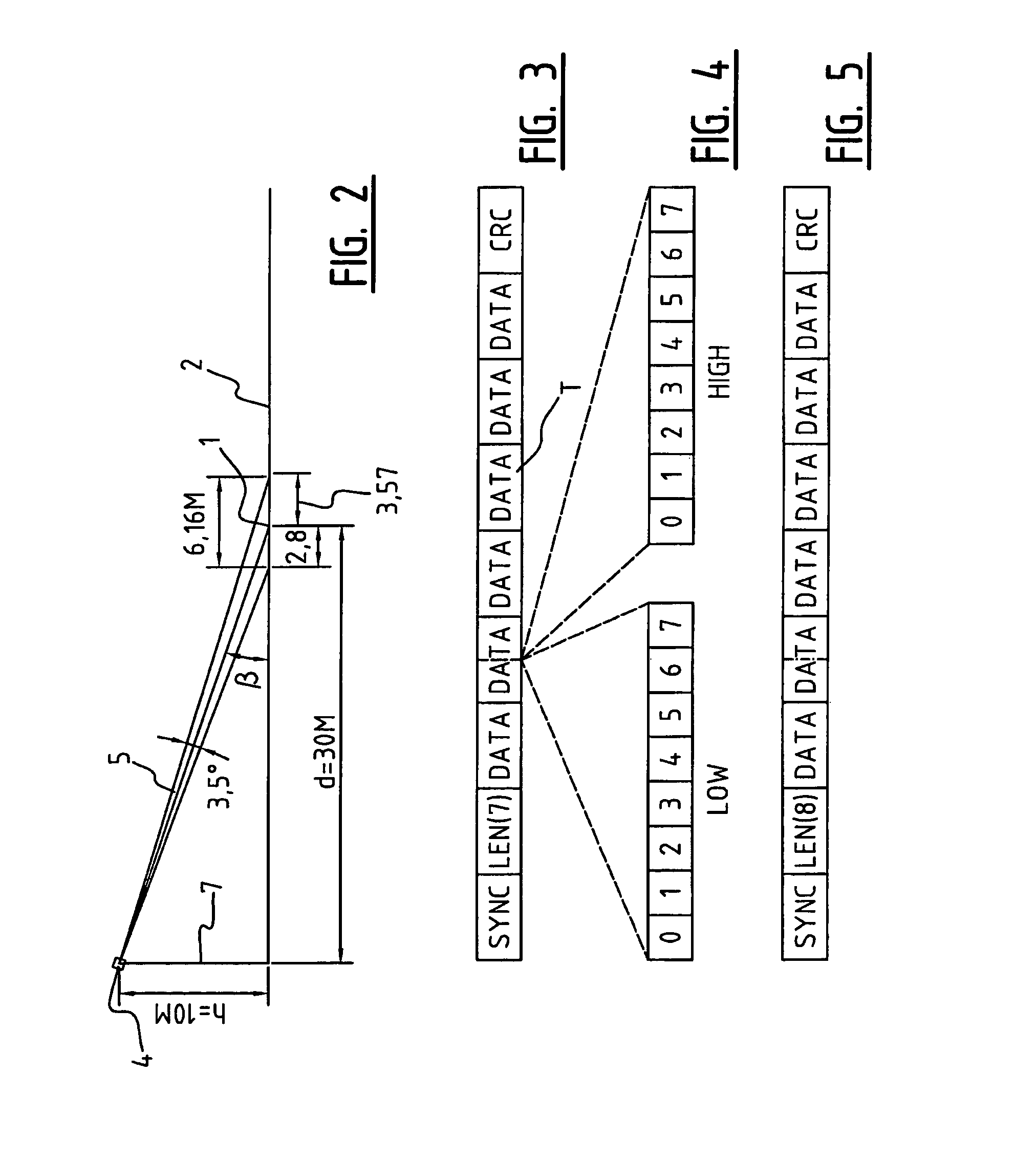 Method and system for detecting with radar the passage by a vehicle of a point for monitoring on a road