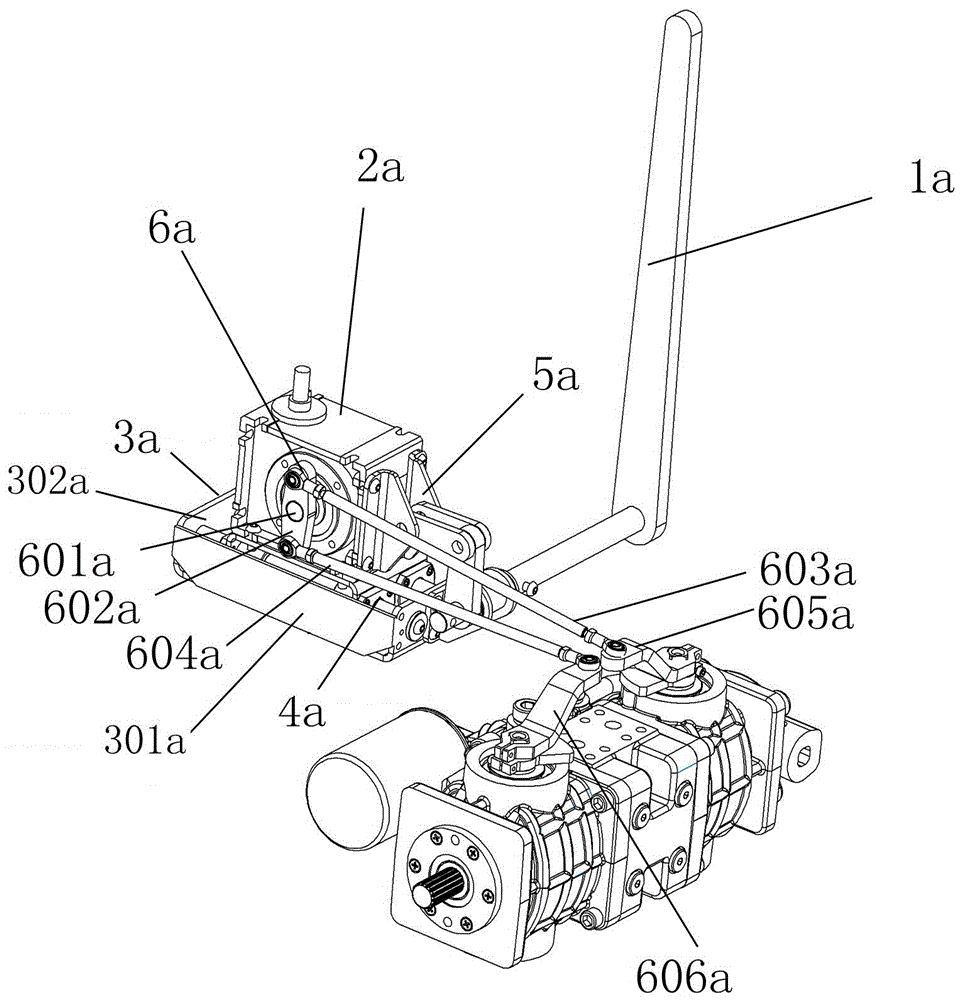 Hydraulic turning mechanism of harvester