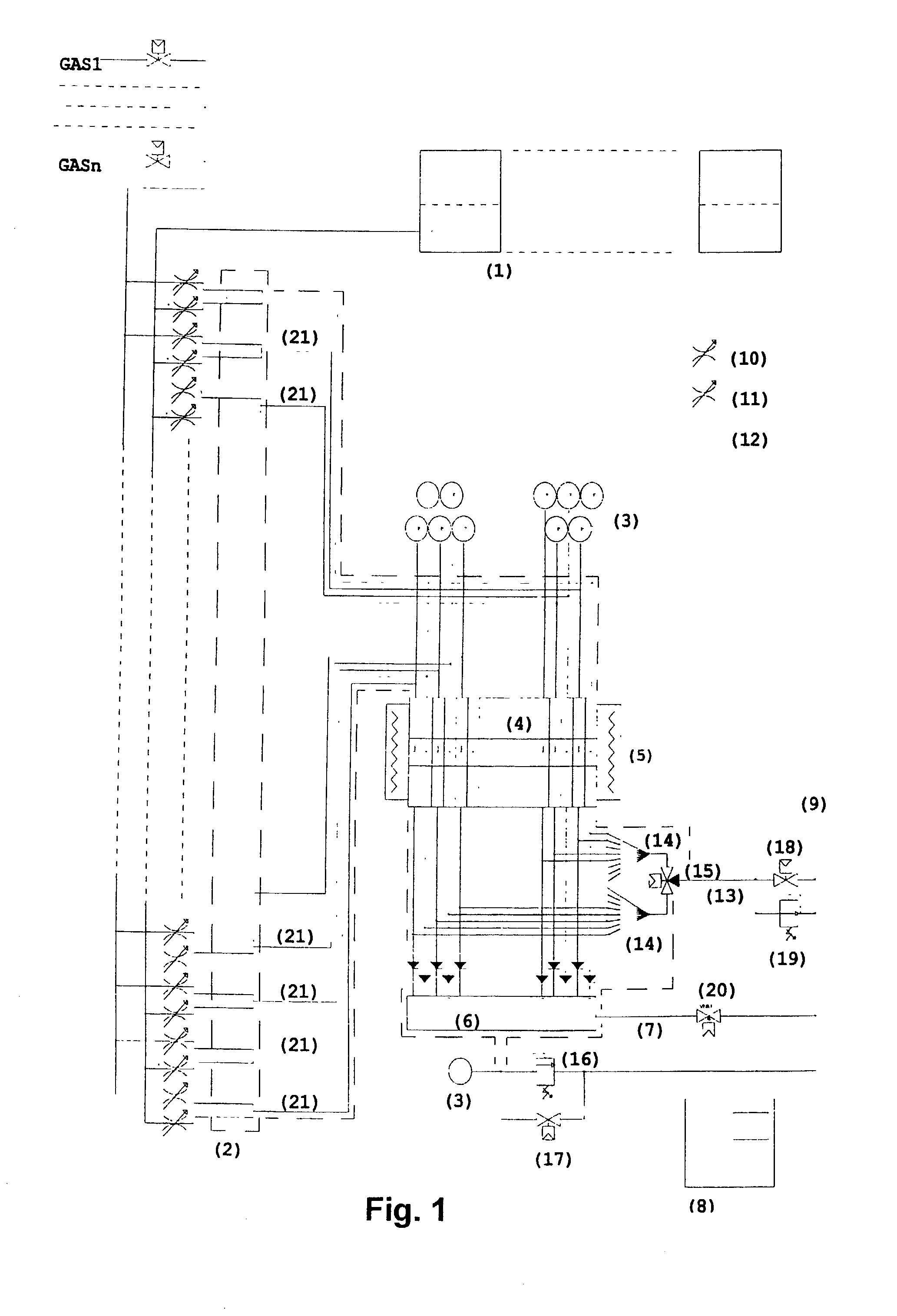 Catalytic testing device and method for its use in material testing
