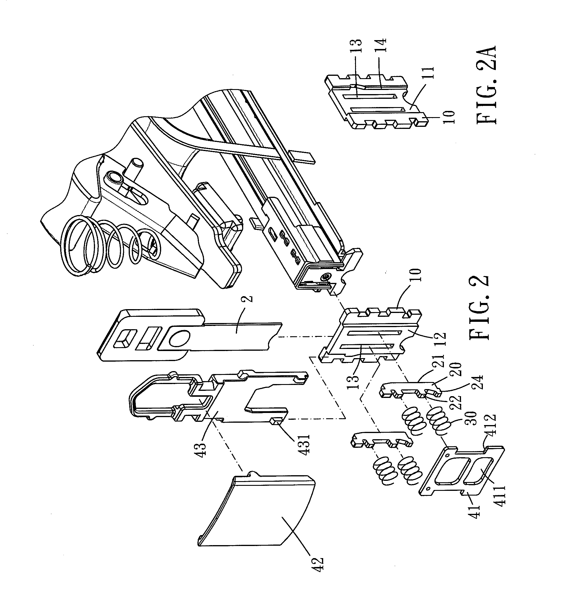 Nail guiding structure and nail gun comprising the same