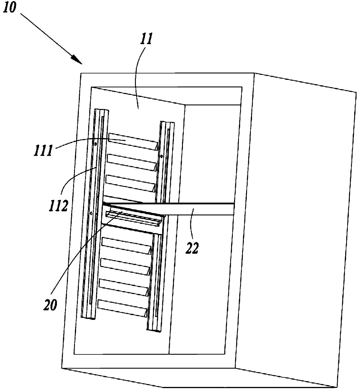 Refrigerating room and refrigerator provided with same