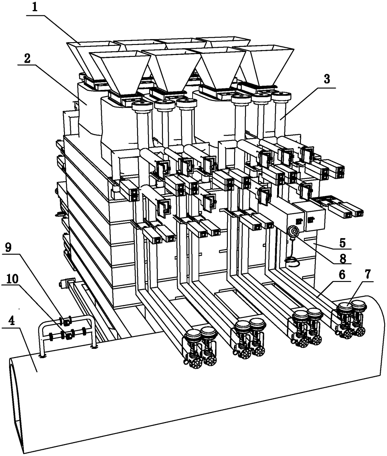 Temperature adjustment control device and temperature adjustment control method for tank type calciner